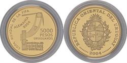Uruguay 5000 pesos 2004. Fifa