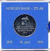 1991 5 Krone  Norges Bank 175 år. Sandhill pakning.