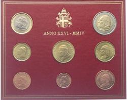 Vatikanet. 2004 Møntsæt 