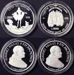 Vatikanet 1999, 2 X 10000 lire  